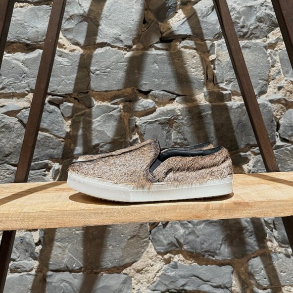 Céline 2015 Brown Goat Hair Fur Slip-on Sneakers - Picture 6 of 11